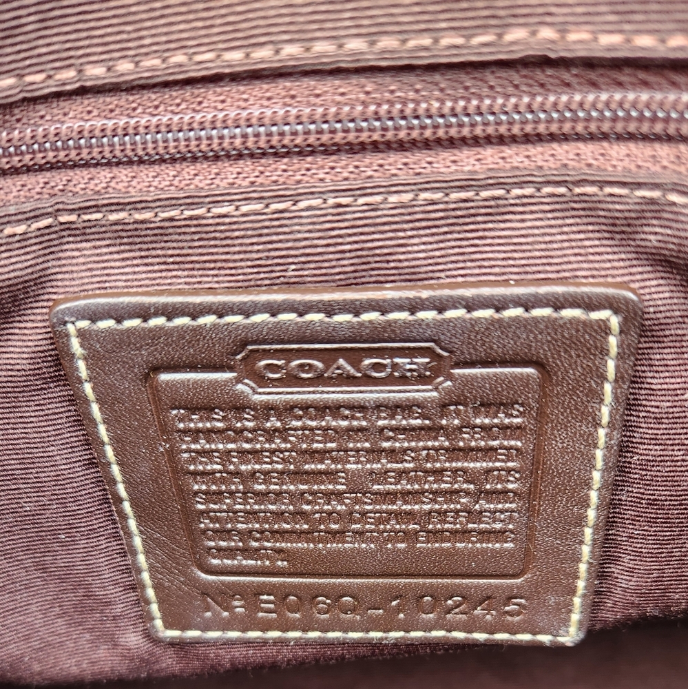 Vintage Coach Signature Hampton Satchel - Picture 8 of 13